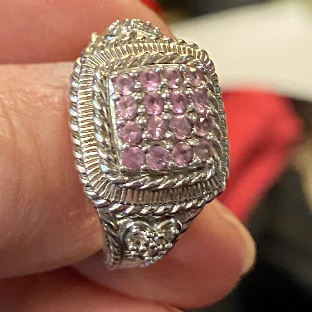 Judith Ripka STUNNING Vintage Ring - Size 9